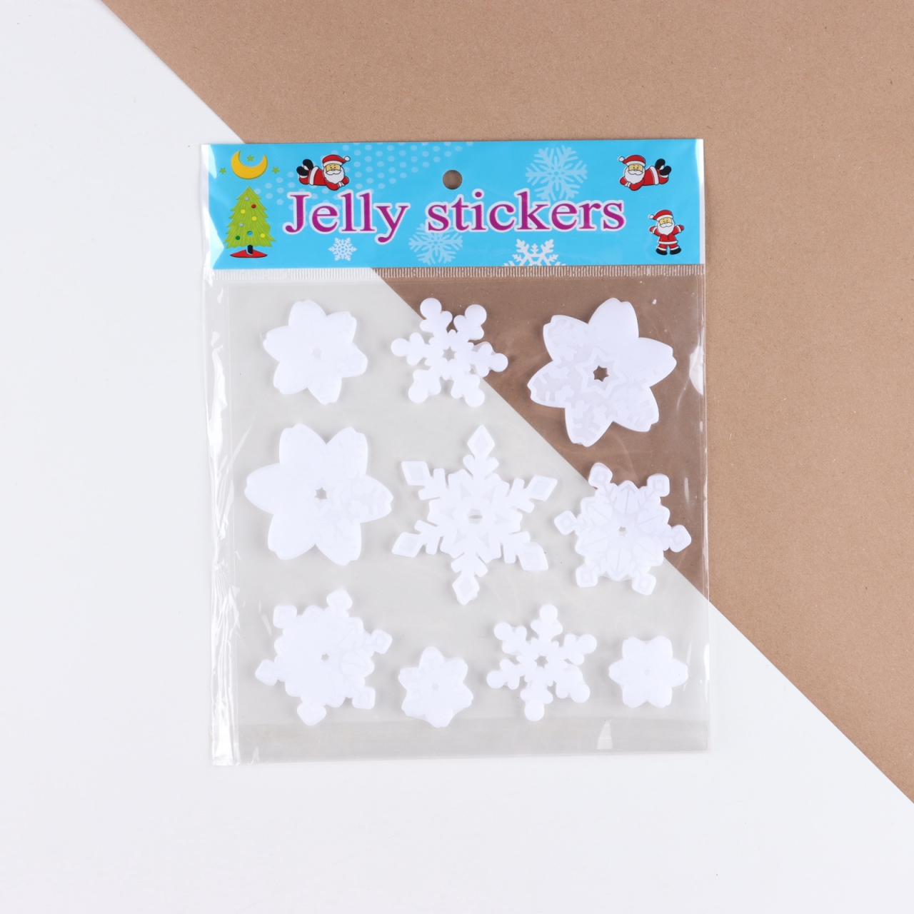 Наклейки на окна «Снежинки» 20х20см 10652633