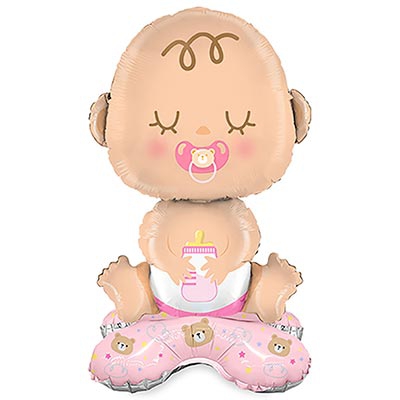 Фигура на подставке «Малыш девочка» 64см (надувается воздухом)