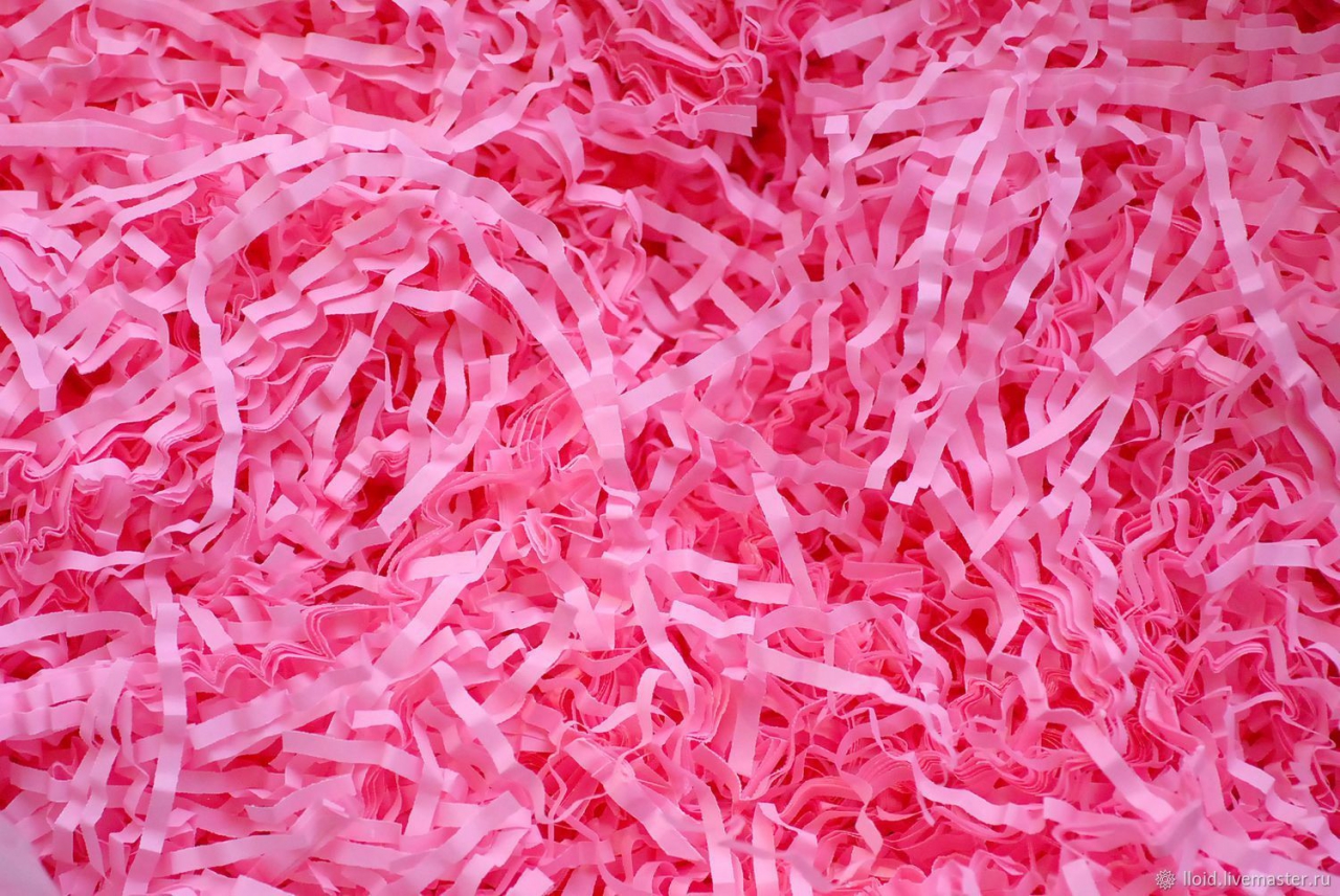Наполнитель бумажный ярко-розовый 50гр
