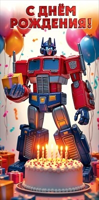 Конверт для денег «С Днём рождения!» Бамблби»