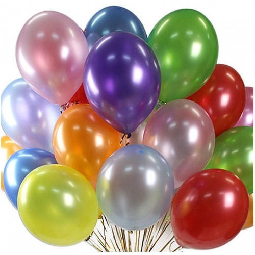 Воздушный шар «Металлик» ассорти 14″/36см