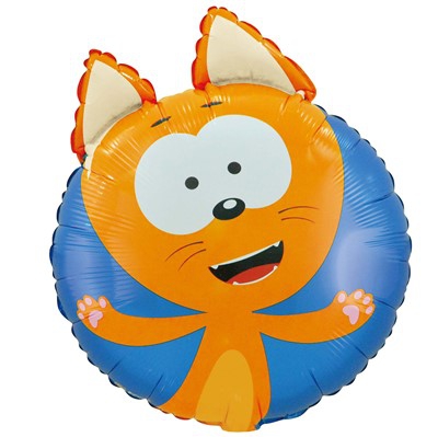 Круг с гелием «Котэ выглядывающий» 17″/42см