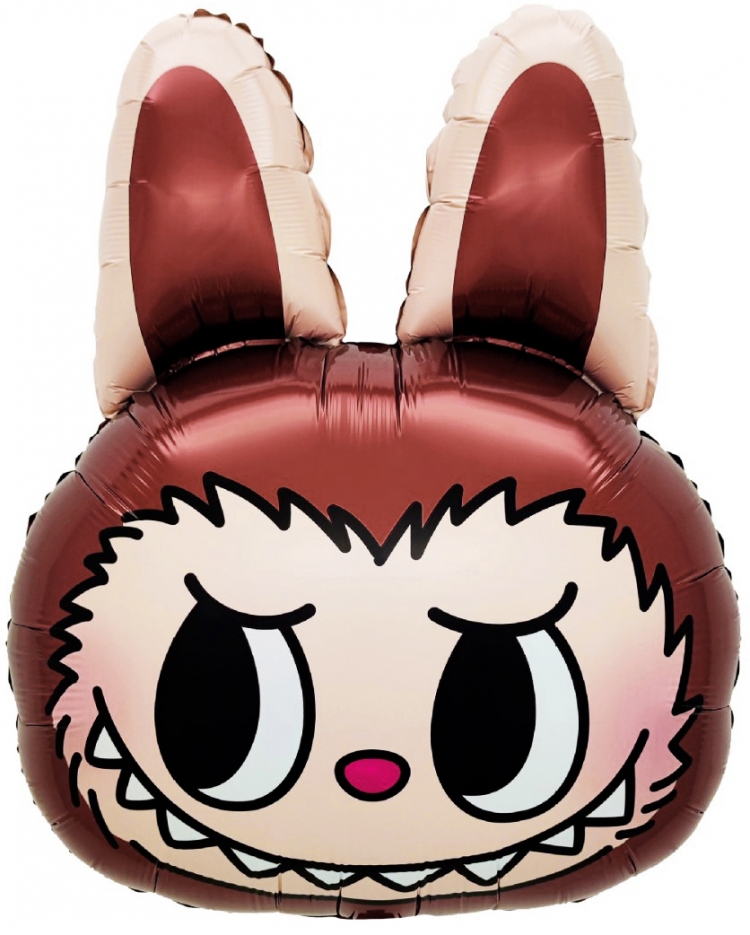 Фигура с гелием «Плюшевый эльф Лабубу (голова) 27″/69см